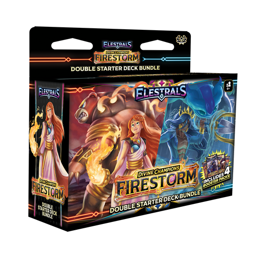 Firestorm Hestia vs. Poseidon Double Starter Deck Bundle with 4 Packs